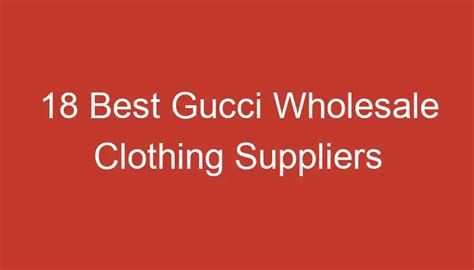 gucci wholesale|gucci wholesale distributors.